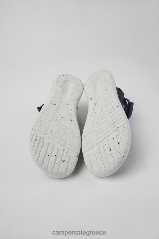 Peu stadium μπλε και γκρι δερμάτινα και υφασμάτινα ημι-ανοικτά αθλητικά παπούτσια για άνδρες νέες αφίξεις Camper V20TF1499 μπλε