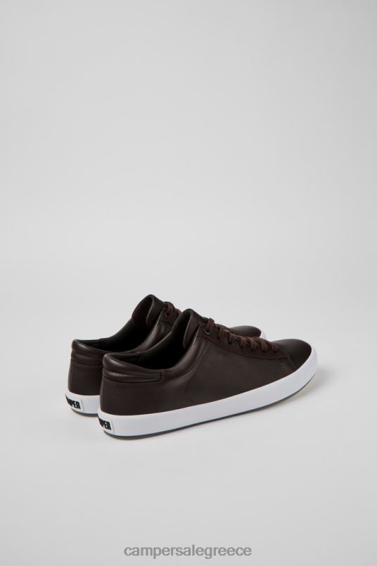 Αποκλειστικά δερμάτινα αθλητικά παπούτσια andratx σε καφέ σκούρο χρώμα Camper V20TF1563 καφέ