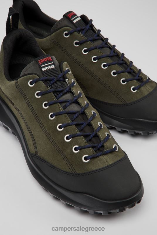 crclr gore-tex πράσινο nubuck και υφασμάτινα πάνινα παπούτσια για άνδρες νέες αφίξεις Camper V20TF1582 πράσινος