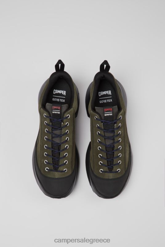 crclr gore-tex πράσινο nubuck και υφασμάτινα πάνινα παπούτσια για άνδρες νέες αφίξεις Camper V20TF1582 πράσινος