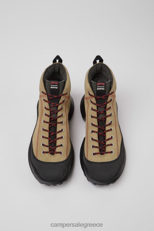 design crclr gore-tex μπεζ nubuck και υφασμάτινα μποτάκια ανδρικά Camper V20TF1585 μπεζ