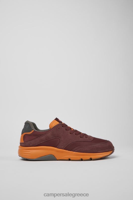 design drift μπορντό και πορτοκαλί πάνινα παπούτσια για άνδρες Camper V20TF1594 Βουργουνδία
