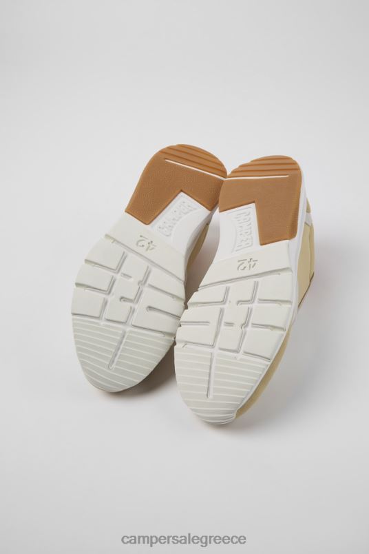 design drift μπεζ και λευκά αθλητικά παπούτσια nubuck για άνδρες Camper V20TF1564 μπεζ