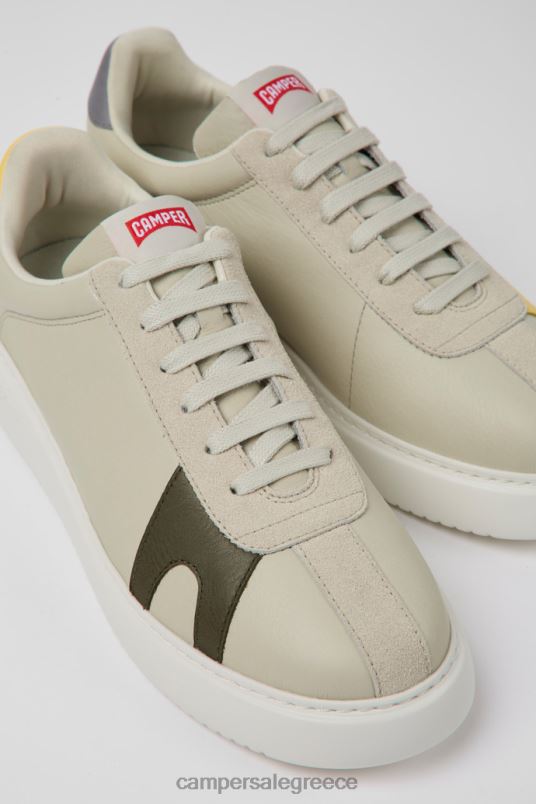 design δίδυμα γκρι δερμάτινα και nubuck αθλητικά παπούτσια για άνδρες Camper V20TF1510 γκρί