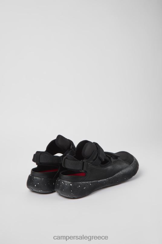 design peu stadium μαύρα ημι-ανοικτά αθλητικά παπούτσια για άνδρες Camper V20TF345 μαύρος