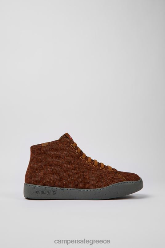 design peu touring καφέ και μαύρα αθλητικά παπούτσια από ανακυκλωμένο μαλλί για άνδρες Camper V20TF1579 καφέ