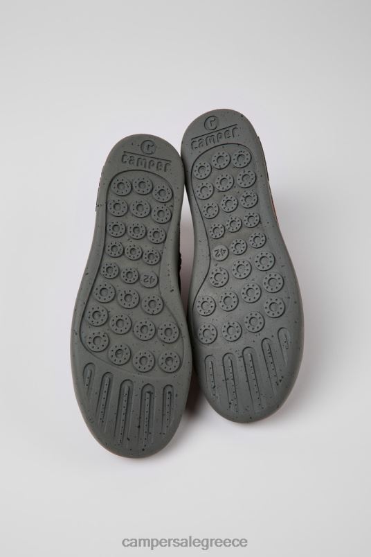 design peu touring καφέ και μαύρα αθλητικά παπούτσια από ανακυκλωμένο μαλλί για άνδρες Camper V20TF1579 καφέ