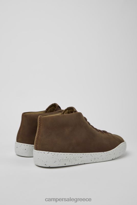 design peu touring καφέ δερμάτινα αθλητικά παπούτσια για άνδρες Camper V20TF1624 καφέ