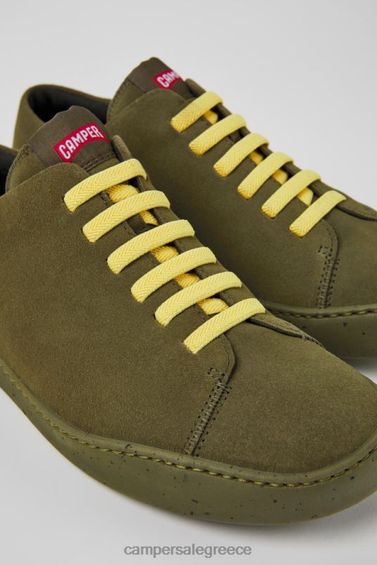 design peu touring πράσινα αθλητικά παπούτσια nubuck για άνδρες Camper V20TF1525 πράσινος