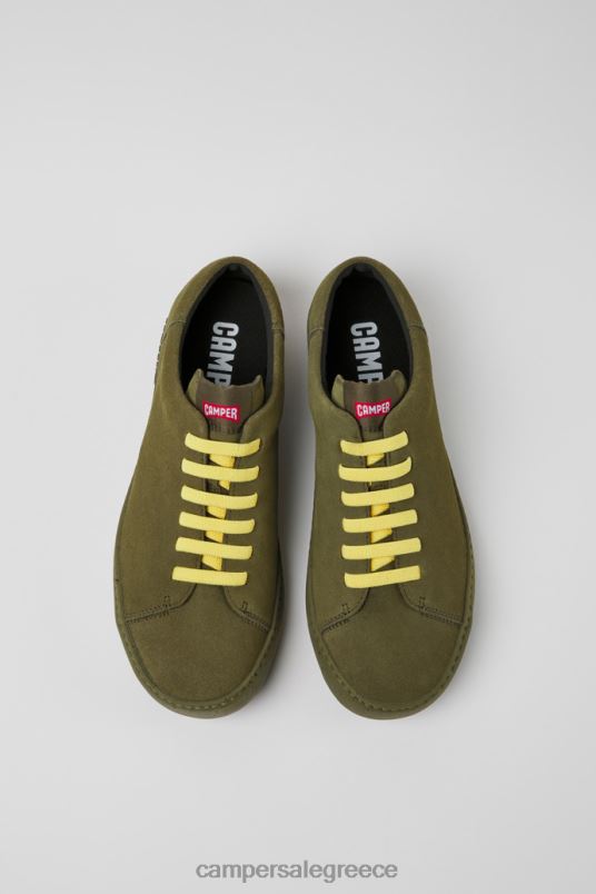 design peu touring πράσινα αθλητικά παπούτσια nubuck για άνδρες Camper V20TF1525 πράσινος