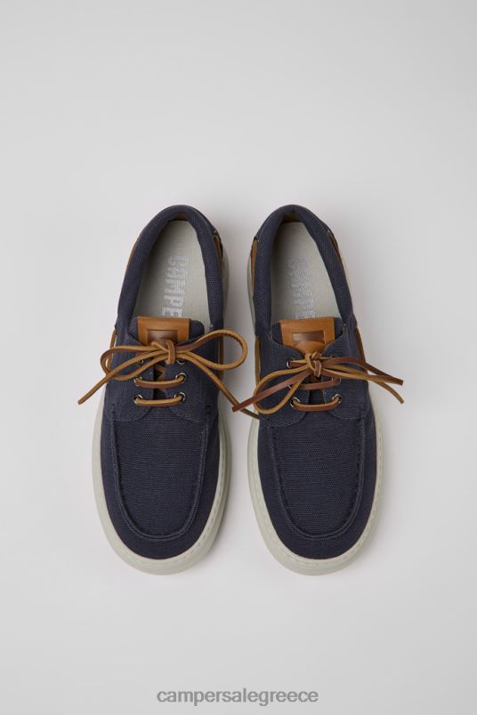 design runner μπλε ανακυκλωμένα βαμβακερά παπούτσια για άνδρες Camper V20TF1655 μπλε