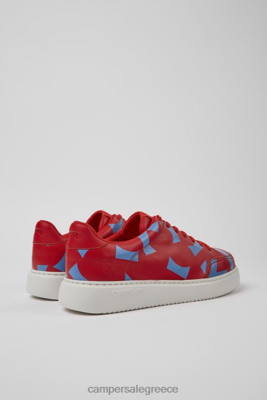 design runner k21 κόκκινα και μπλε εμπριμέ αθλητικά παπούτσια για άνδρες Camper V20TF1629 το κόκκινο