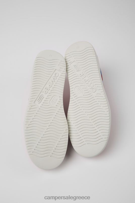 design runner k21 κόκκινα και μπλε εμπριμέ αθλητικά παπούτσια για άνδρες Camper V20TF1629 το κόκκινο