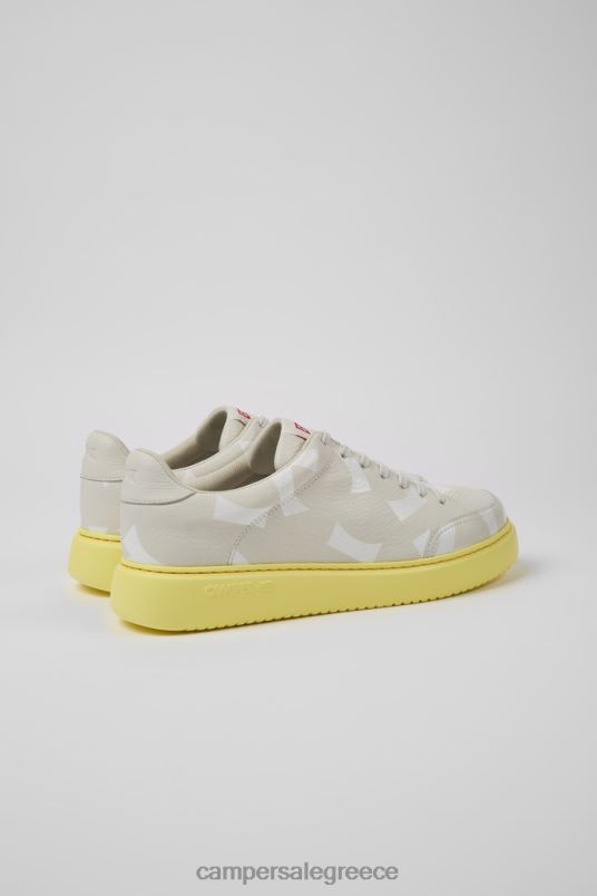 design runner k21 λευκά δερμάτινα πάνινα παπούτσια για άνδρες Camper V20TF1630 άσπρο