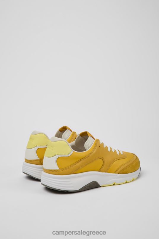 drift κίτρινα υφασμάτινα και δερμάτινα πάνινα παπούτσια για άνδρες νέες αφίξεις Camper V20TF1595 κίτρινος