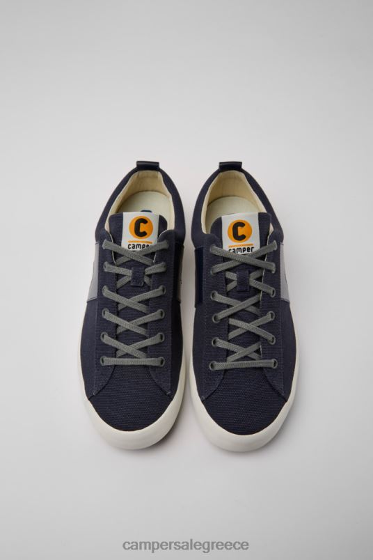 αποκλειστικά ανδρικά πάνινα παπούτσια από μπλε imar και ανακυκλωμένο βαμβάκι Camper V20TF1640 μπλε