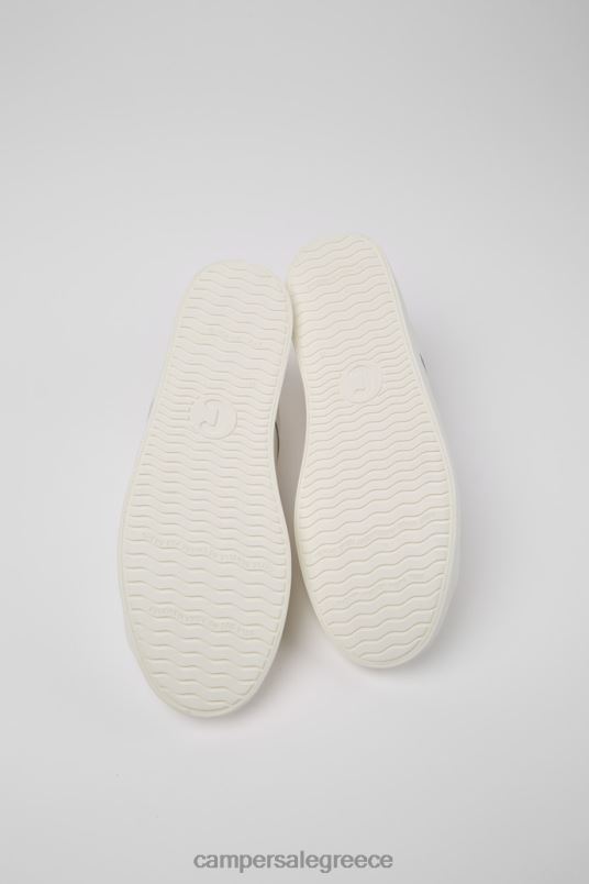 Αποκλειστικά ανδρικά πάνινα παπούτσια από λευκό δέρμα και ανακυκλωμένο βαμβάκι imar Camper V20TF325 άσπρο