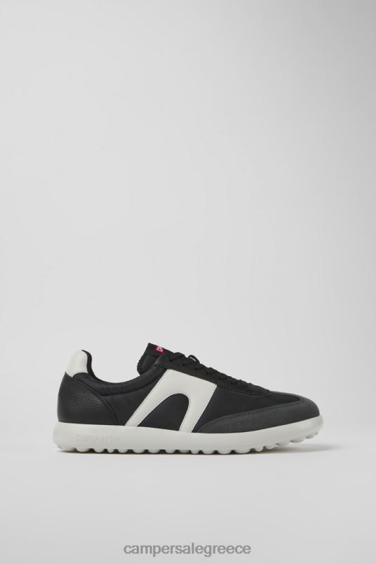 ανδρικά πάνινα παπούτσια από ύφασμα και δέρμα σχεδίασης pelotas xlite λευκά και μαύρα Camper V20TF1537 άσπρο