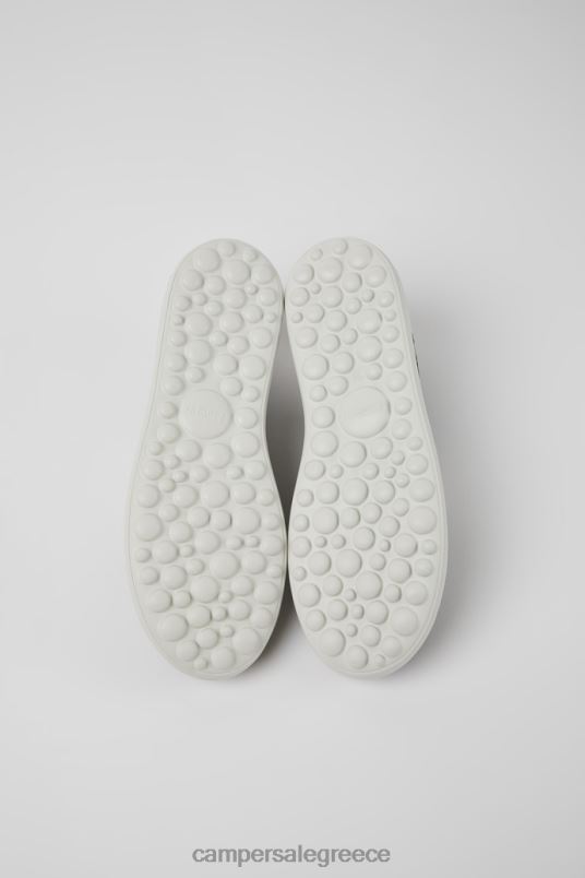 ανδρικά πάνινα παπούτσια από ύφασμα και δέρμα σχεδίασης pelotas xlite λευκά και μαύρα Camper V20TF1537 άσπρο