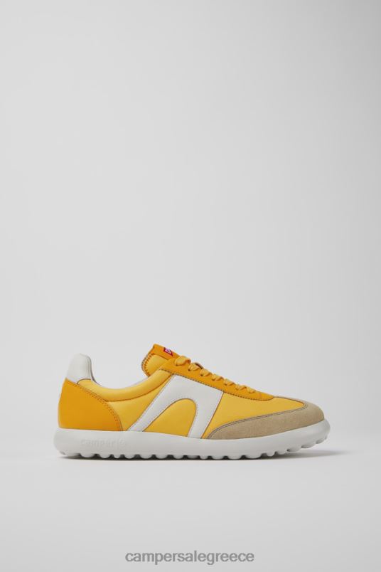 Αποκλειστικά ανδρικά πάνινα παπούτσια pelotas xlite από ύφασμα και δέρμα Camper V20TF1539 πορτοκάλι