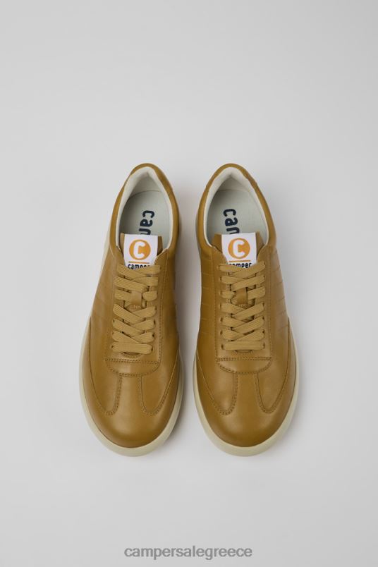 ανδρικά δερμάτινα πάνινα παπούτσια σχεδίασης pelotas xlite καφέ και μπεζ Camper V20TF1663 καφέ