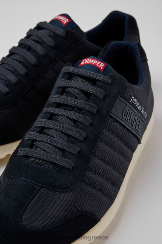 Σχεδιασμός pelotas xlite navy υφασμάτινα και nubuck παπούτσια για άνδρες Camper V20TF1565 ΠΟΛΕΜΙΚΟ ΝΑΥΤΙΚΟ