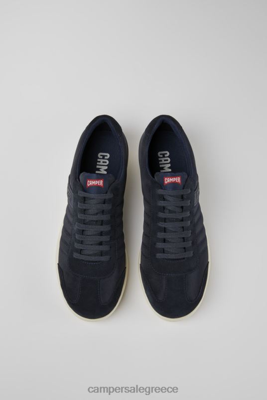 Σχεδιασμός pelotas xlite navy υφασμάτινα και nubuck παπούτσια για άνδρες Camper V20TF1565 ΠΟΛΕΜΙΚΟ ΝΑΥΤΙΚΟ