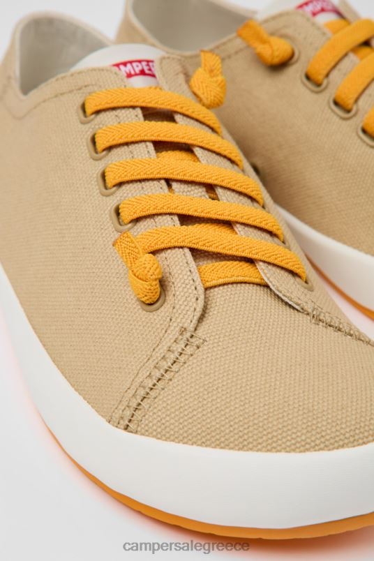 peu rambla μπεζ υφασμάτινα πάνινα παπούτσια για άνδρες νέες αφίξεις Camper V20TF1548 μπεζ