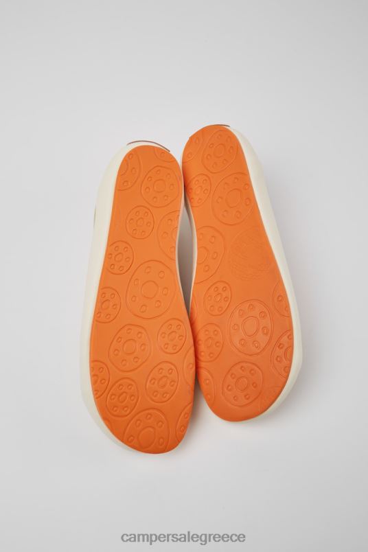 Αποκλειστικά ανδρικά πάνινα παπούτσια peu rambla μπεζ από ανακυκλωμένο βαμβάκι Camper V20TF336 μπεζ