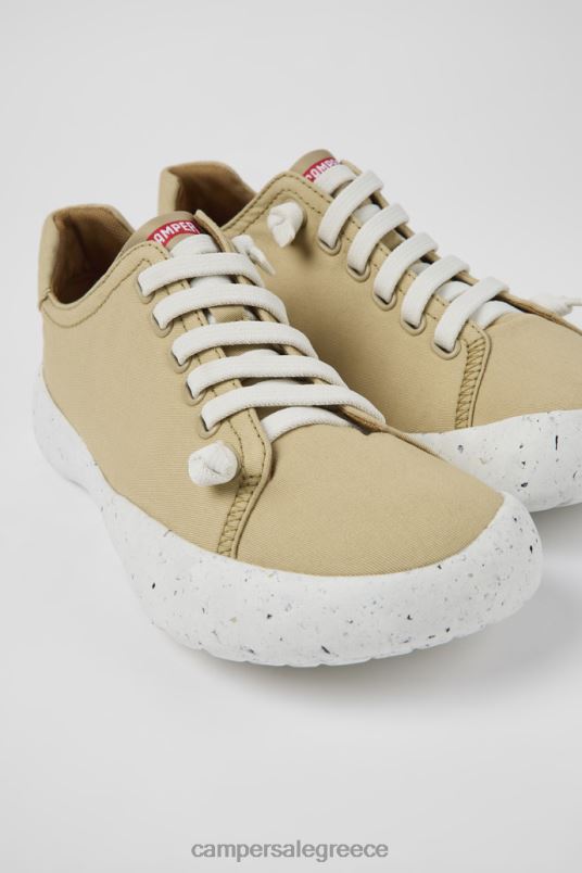 Αποκλειστικά ανδρικά πάνινα παπούτσια peu stadium μπεζ από ύφασμα Camper V20TF1505 μπεζ