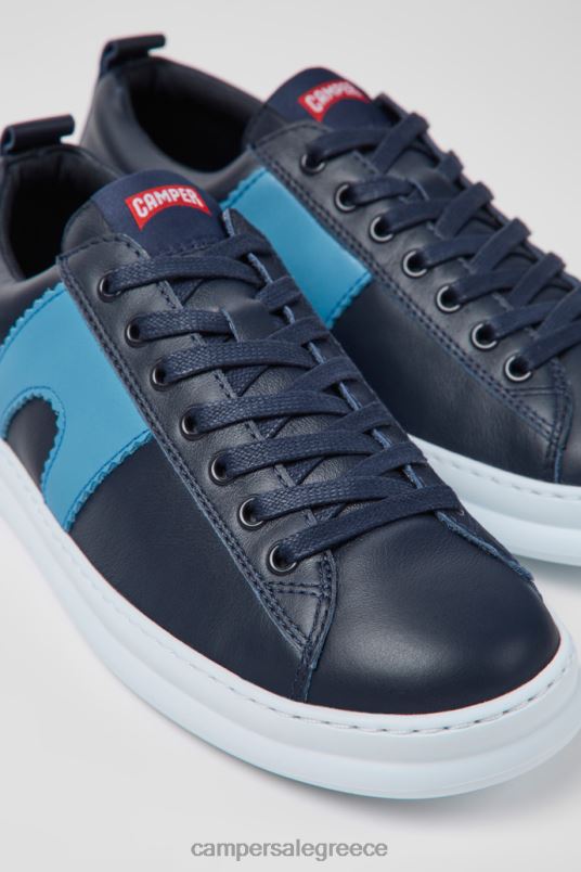 runner μπλε δερμάτινα αθλητικά παπούτσια για άνδρες νέες αφίξεις Camper V20TF1519 μπλε