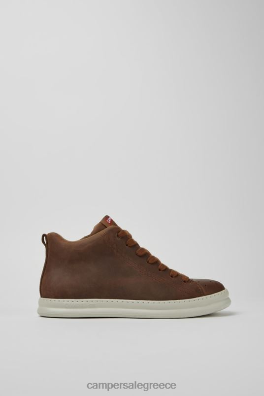 αποκλειστικά δερμάτινα αθλητικά παπούτσια runner καφέ για άνδρες Camper V20TF1606 καφέ