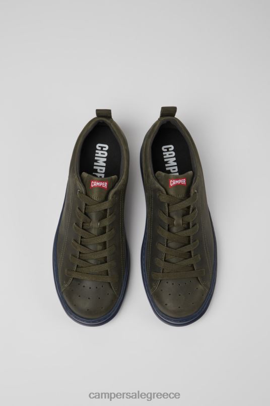 runner πράσινο δερμάτινα αθλητικά παπούτσια για άνδρες νέες αφίξεις Camper V20TF1616 πράσινος