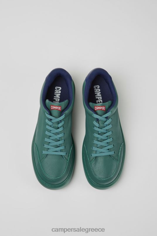 αποκλειστικά δερμάτινα αθλητικά παπούτσια runner k21 για άνδρες Camper V20TF1598 πράσινος