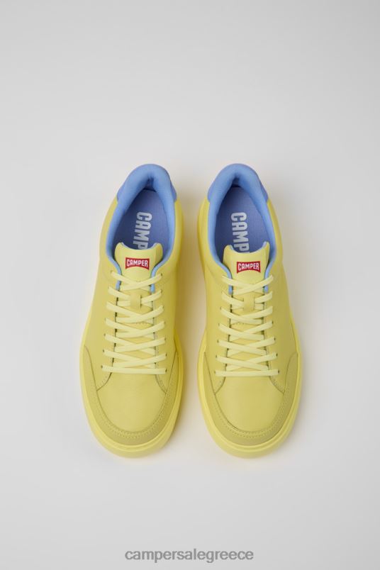 runner k21 κίτρινα δερμάτινα πάνινα παπούτσια για άνδρες νέες αφίξεις Camper V20TF1599 κίτρινος