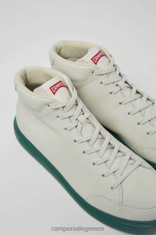 αποκλειστικά ανδρικά πάνινα παπούτσια runner k21 λευκά, μη βαμμένα δερμάτινα Camper V20TF1601 άσπρο