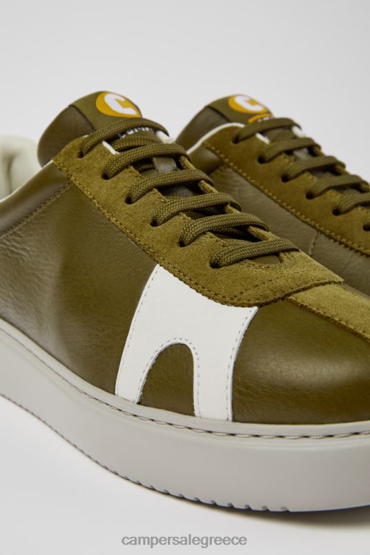 runner k21 πράσινα και λευκά δερμάτινα και σουέντ αθλητικά παπούτσια νέες παραλαβές Camper V20TF1667 πράσινος