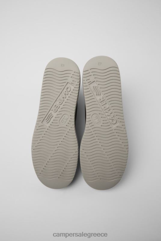 αποκλειστικά δερμάτινα ασπρόμαυρα αθλητικά παπούτσια runner k21 Camper V20TF1669 μαύρος