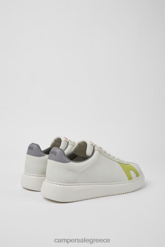 Αποκλειστικά ανδρικά αθλητικά παπούτσια runner k21 λευκά μη βαμμένα δέρματα και nubuck Camper V20TF1509 άσπρο