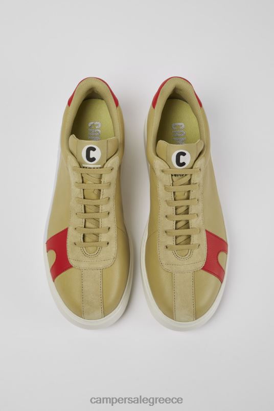 runner k21 μπεζ σουέντ και δερμάτινα sneakers νέες παραλαβές Camper V20TF1690 μπεζ