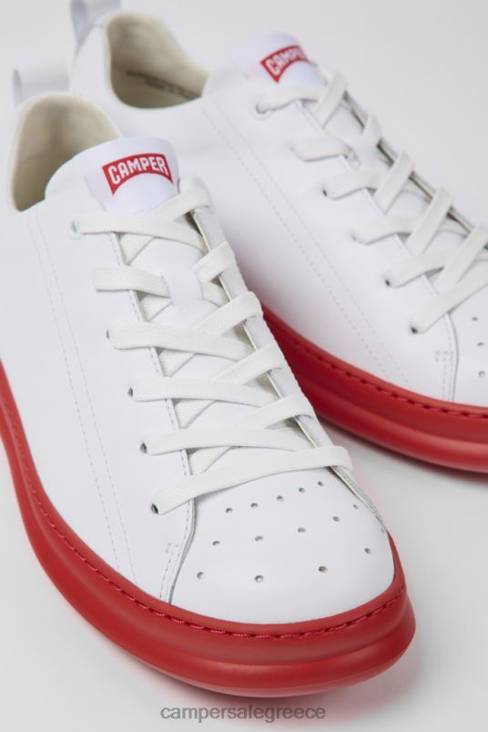 runner λευκά και κόκκινα δερμάτινα sneakers για άνδρες νέες αφίξεις Camper V20TF1514 άσπρο