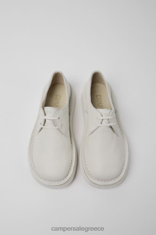 Brand Brothers Polze White Leather Shoes For Women New Arrivals Camper V20TF1 White