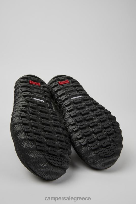 Design Ground Michelin Black Leather Shoes For Women Camper V20TF10 Black