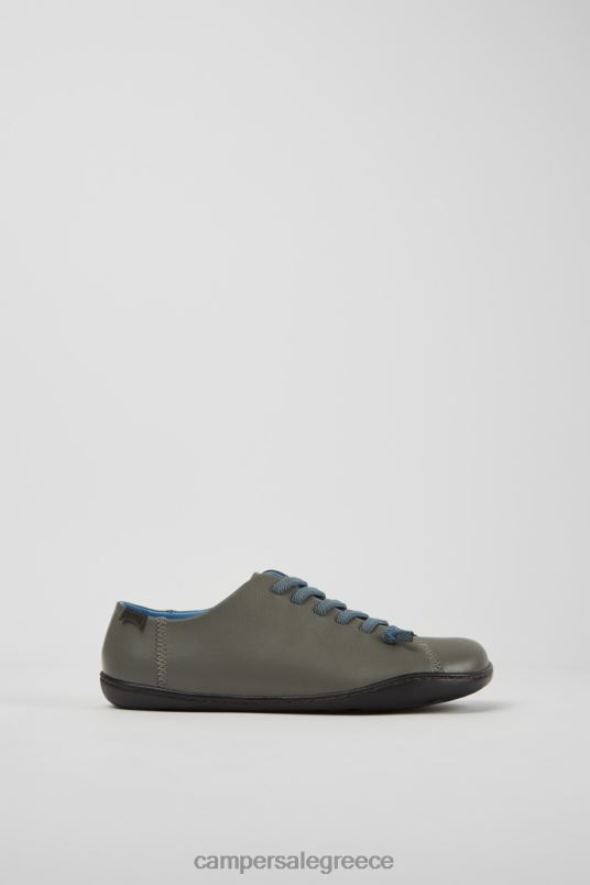 Design Peu Gray Leather Shoes For Women Camper V20TF26 Gray