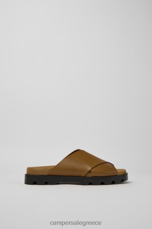 ExclusiveBrutus Sandal Brown Leather Sandals For Women Camper V20TF6 Brown