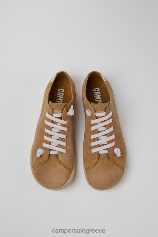 ExclusivePeu Brown Leather Shoes For Women Camper V20TF20 Brown