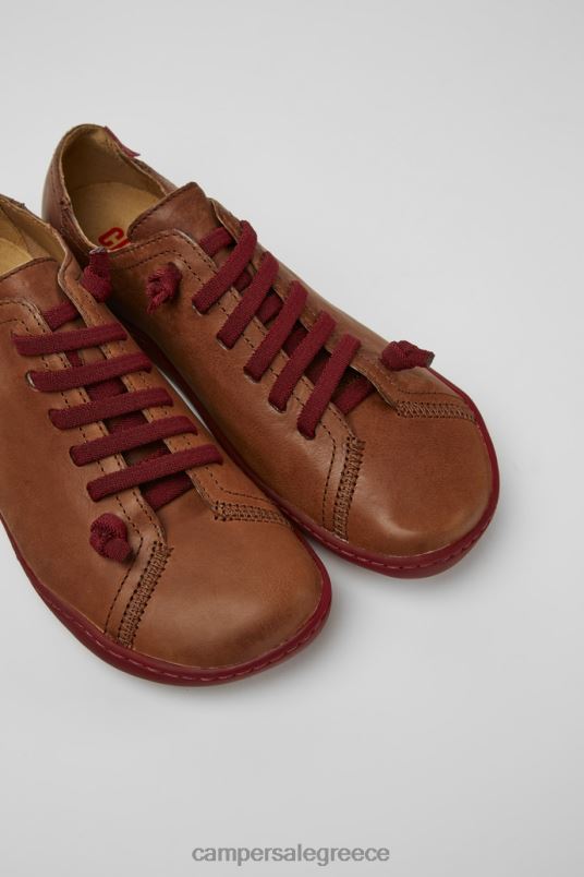 Peu Brown Leather Shoes For WomenNew Arrivals Camper V20TF19 Brown