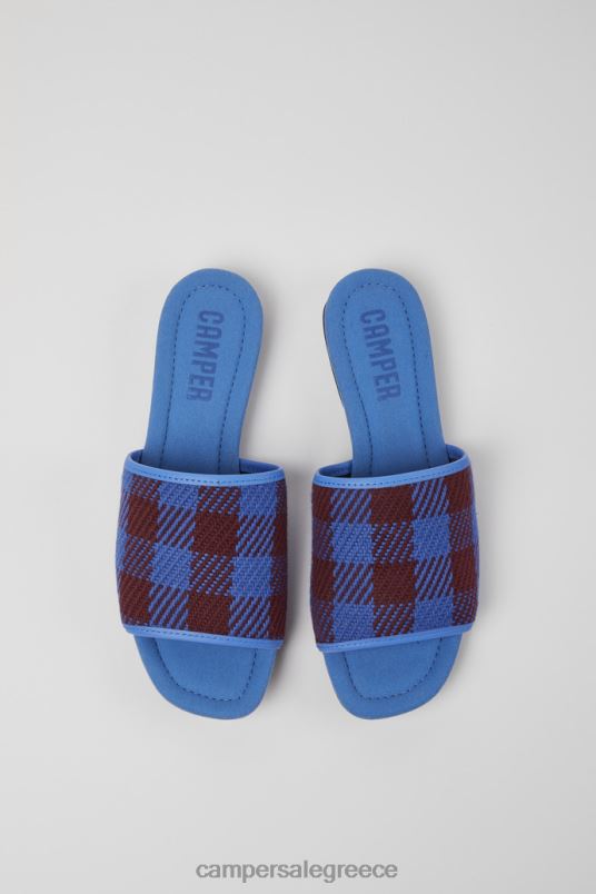 Casi Myra Blue And Burgundy Sandals For Women New Arrivals Camper V20TF45 Blue