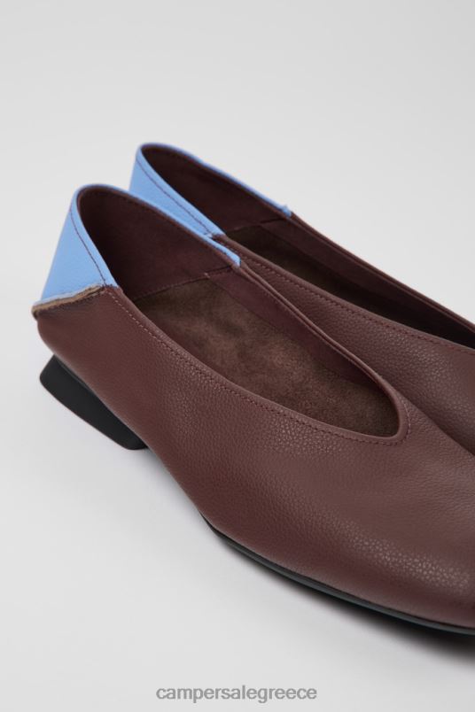 Casi Myra Burgundy And Blue Ballerina Flats For WomenNew Arrivals Camper V20TF39 Burgundy