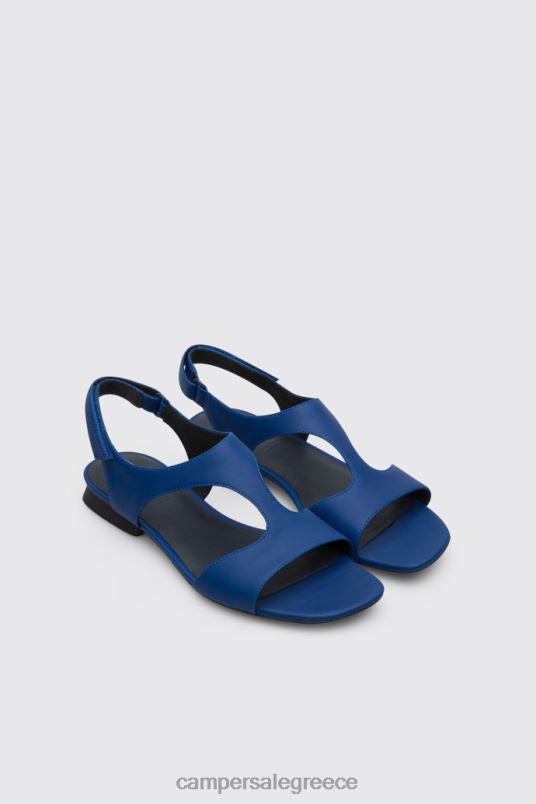 Casi Myra Women's Blue Textile T-Strap SandalNew Arrivals Camper V20TF43 Textile